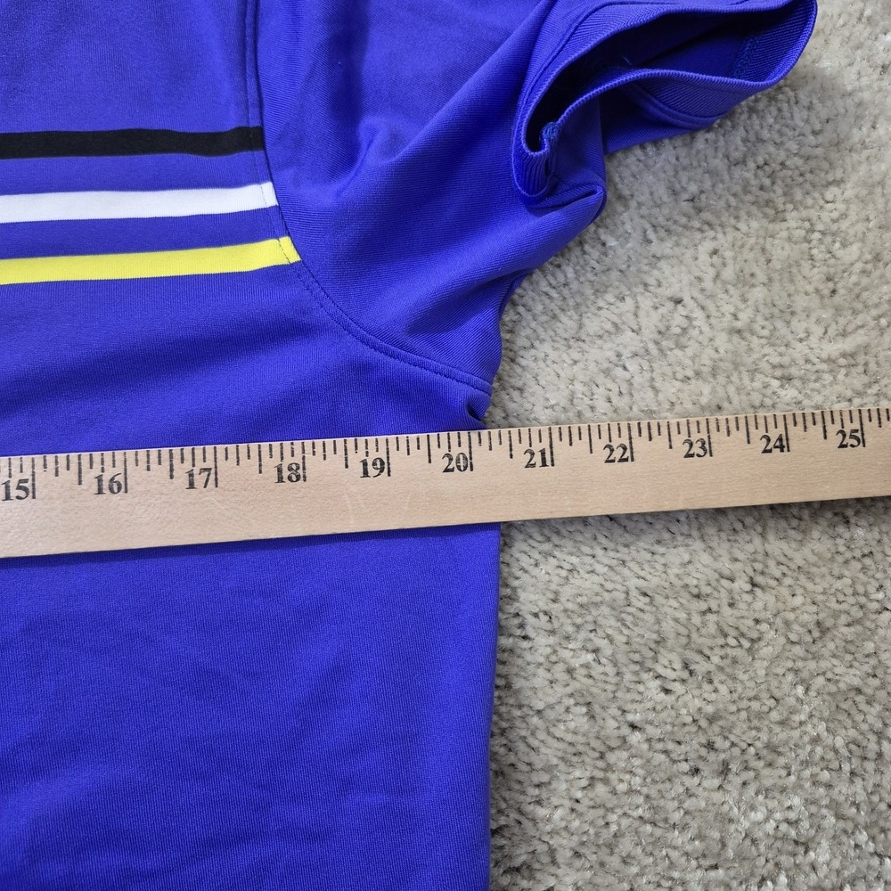 Zero Restriction Polo Shirt Mens Small Purple Tour Series Athletic Golf Stretch - Picture 6 of 8
